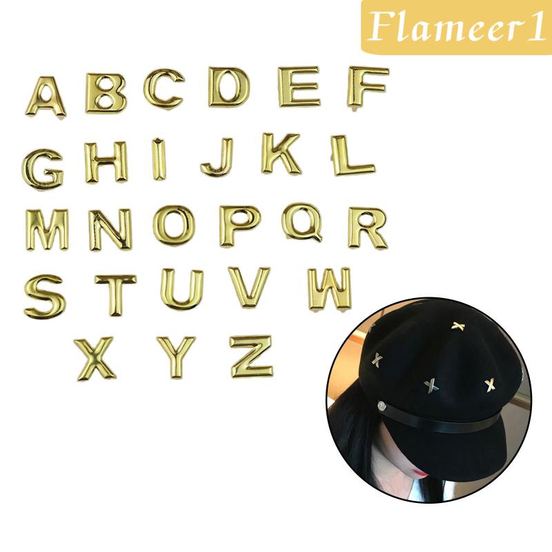 [Flameameer1] 26 Đinh Tán Chữ Cái A - Z Trang Trí Túi Xách / Giày Da