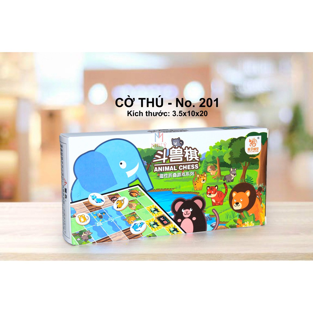 CỜ THÚ - Bàn Nhựa có hít nam châm tặng CỜ TƯỚNG BẢN MINI