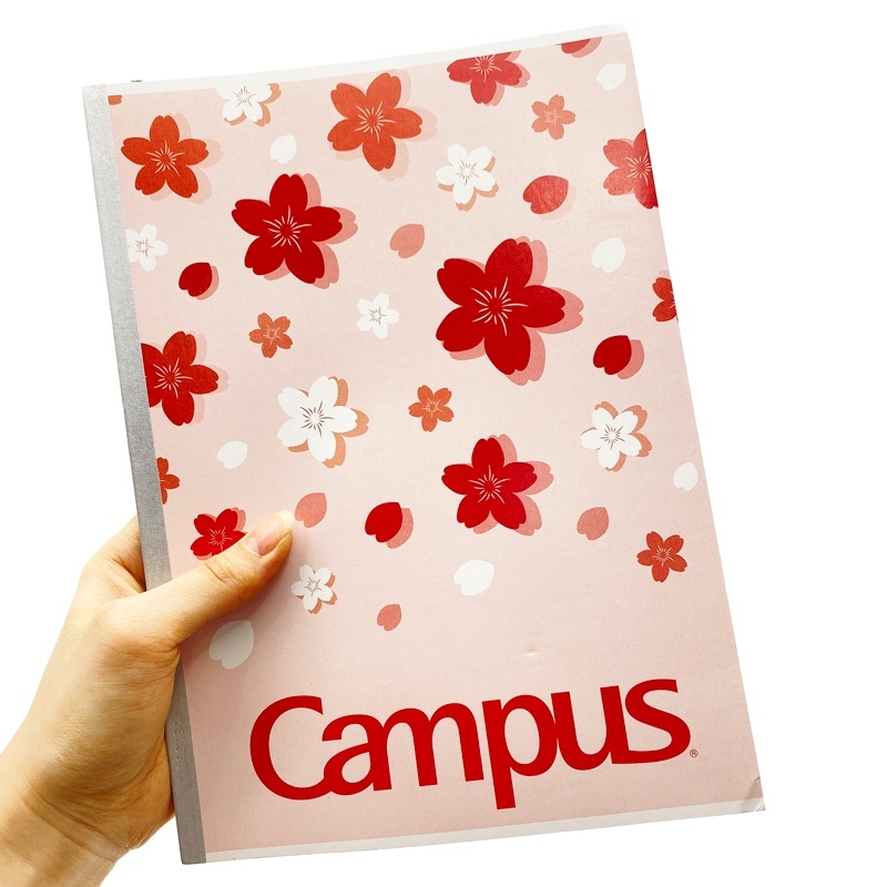 Vở Sakura B5 Kẻ Ngang Có Chấm 80 Trang ĐL 70g/m2 - Campus NB-BSKR80