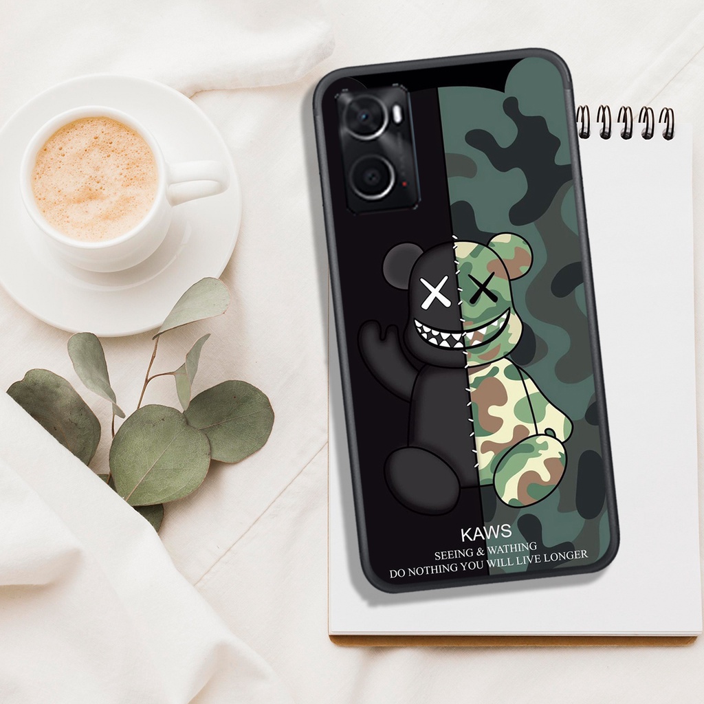 [ SIÊU HOT] ỐP LƯNG OPPO A76 4G - REALME 9 4G , IN HÌNH SIÊU GẤU BEAR BRICK, SẮC NÉT, MÀU SĂC ĐẸP.