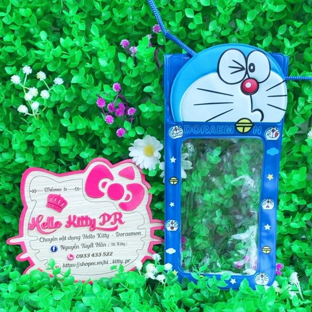 TÚI CHỐNG NƯỚC CHO ĐIỆN THOẠI DORAEMON &amp; HELLO KITTY