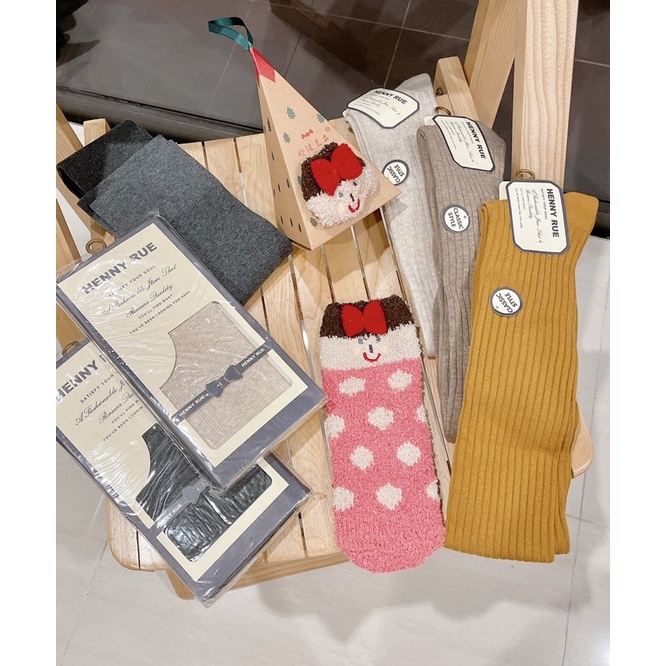 🍭 TẤT ĐÙI NỮ LEN TĂM CÓ HỘP CO GIÃN - TGCT