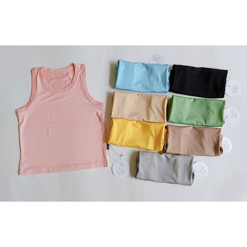 Áo Ba Lỗ Thun Lạnh 8 Màu Như Ảnh Cho Bé 6-16kg
