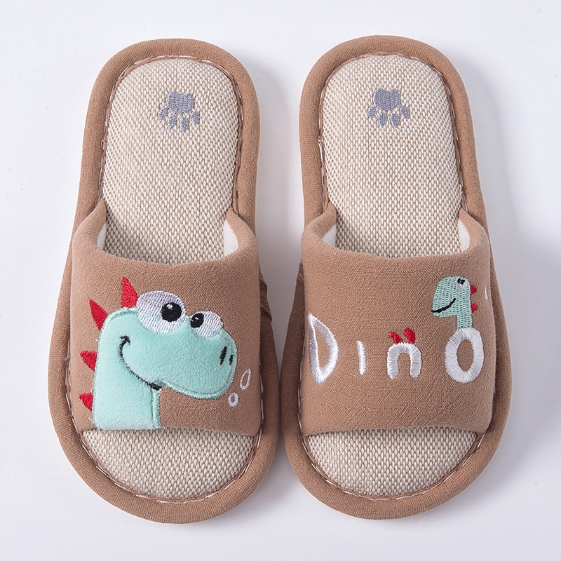 Dép Đi Trong Nhà Chống Trượt Hình Khủng Long Hoạt Hình Đáng Yêu Thời Trang Xuân Hè Cho Bé