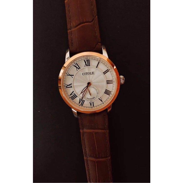 Đồng hồ nam citole dây da ct5133vd chính hãng