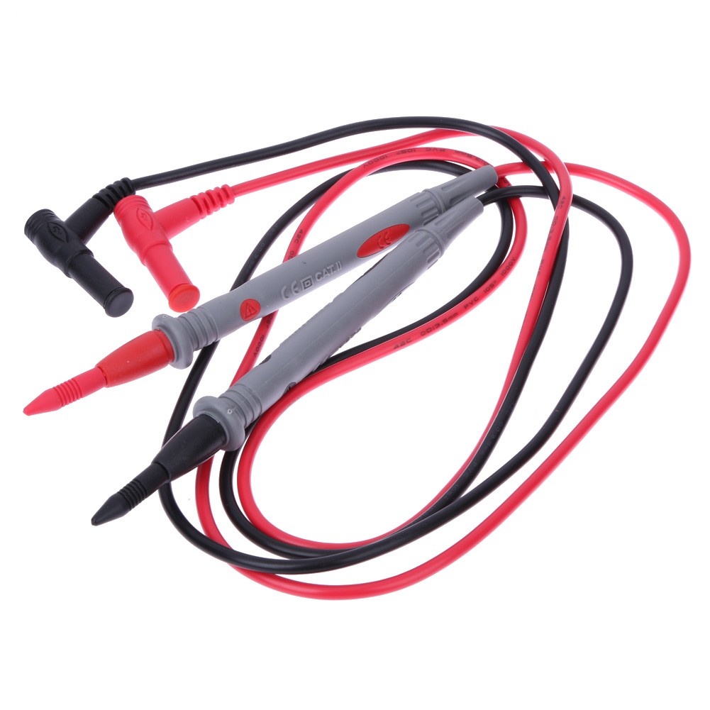 1 Pair Probe Test Leads Pin Digital Oscilloscope Multimeter Test Leads for Current Voltage Meter