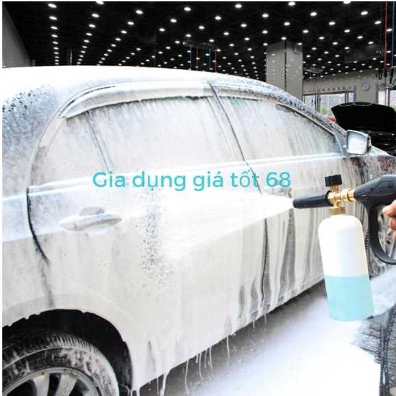 Súng rửa xe và bình phun bọt tuyết 1L cao cấp cho máy rửa xe áp lưc cao
