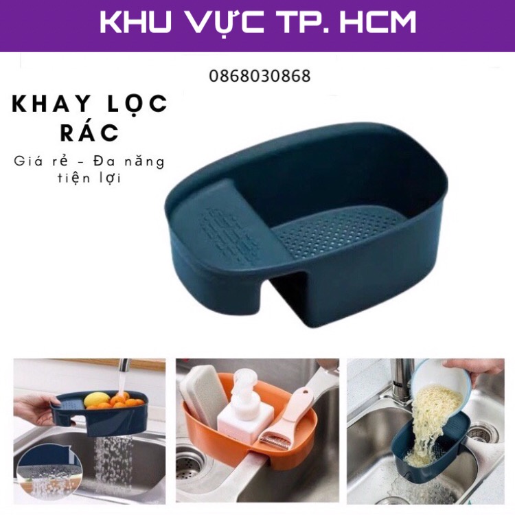 Khay lọc rác đa năng, khay đựng đồ bồn rửa chén, bát đa năng