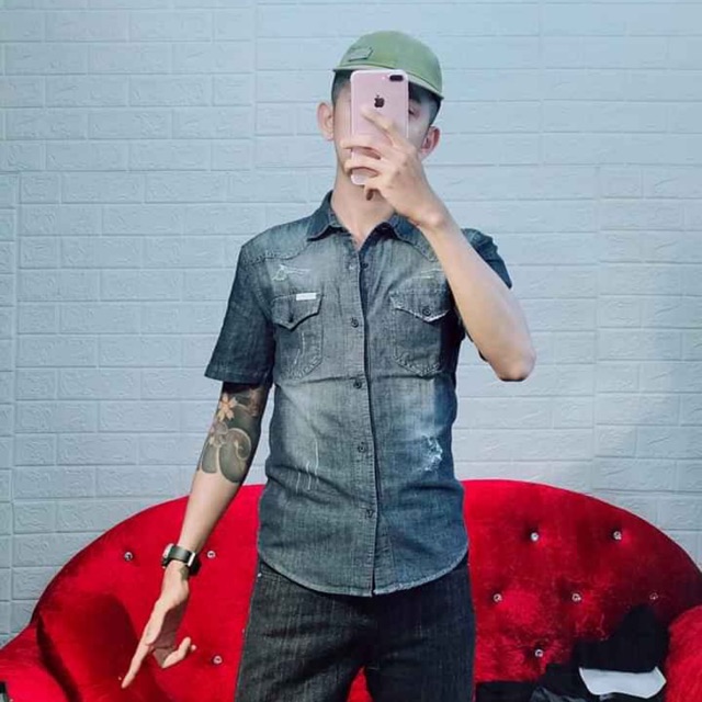 Áo Jean docle cộc tay
