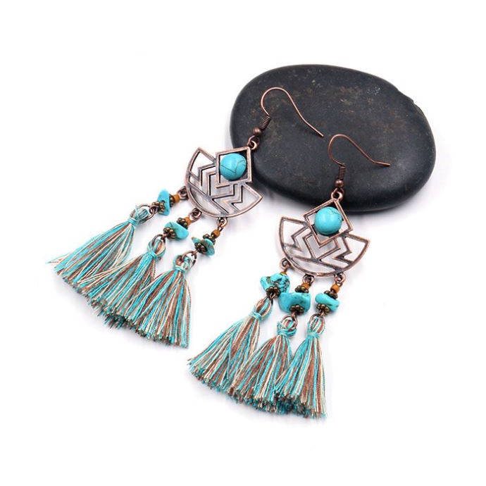 Bông Tai Dệt Phong Cách Bohemian M1