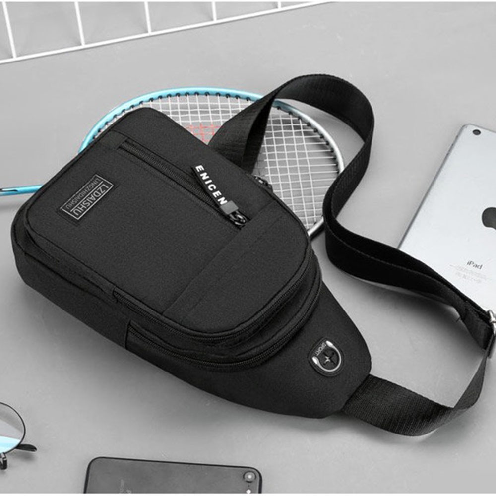 Túi đeo trước ngực nam và nữ Korian kèm dây cắm USB - RiBi Shop | BigBuy360 - bigbuy360.vn