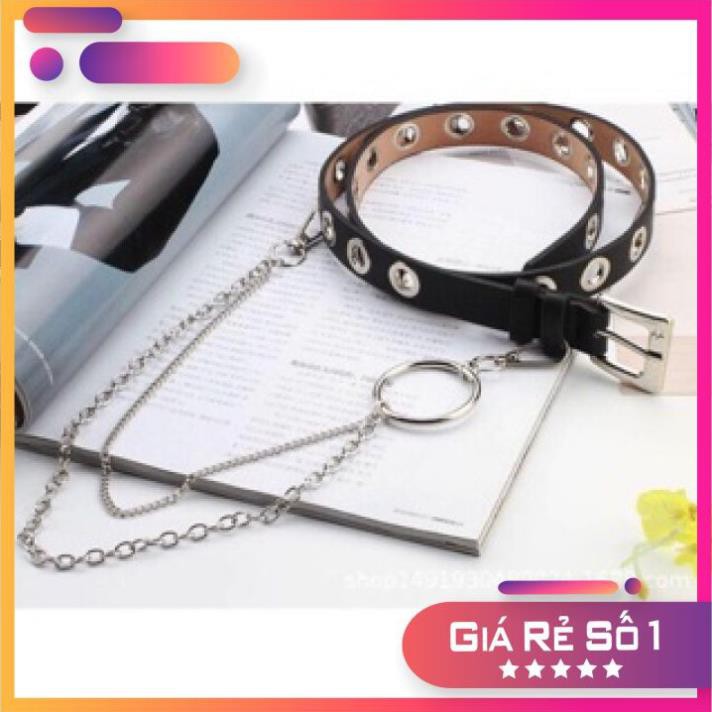[ RẺ VÔ ĐỊCH] Thắt Lưng Nữ Dây Xích Bản Nhỏ Siêu Cá Tính (Shop Bán Dây Nịt Nữ)