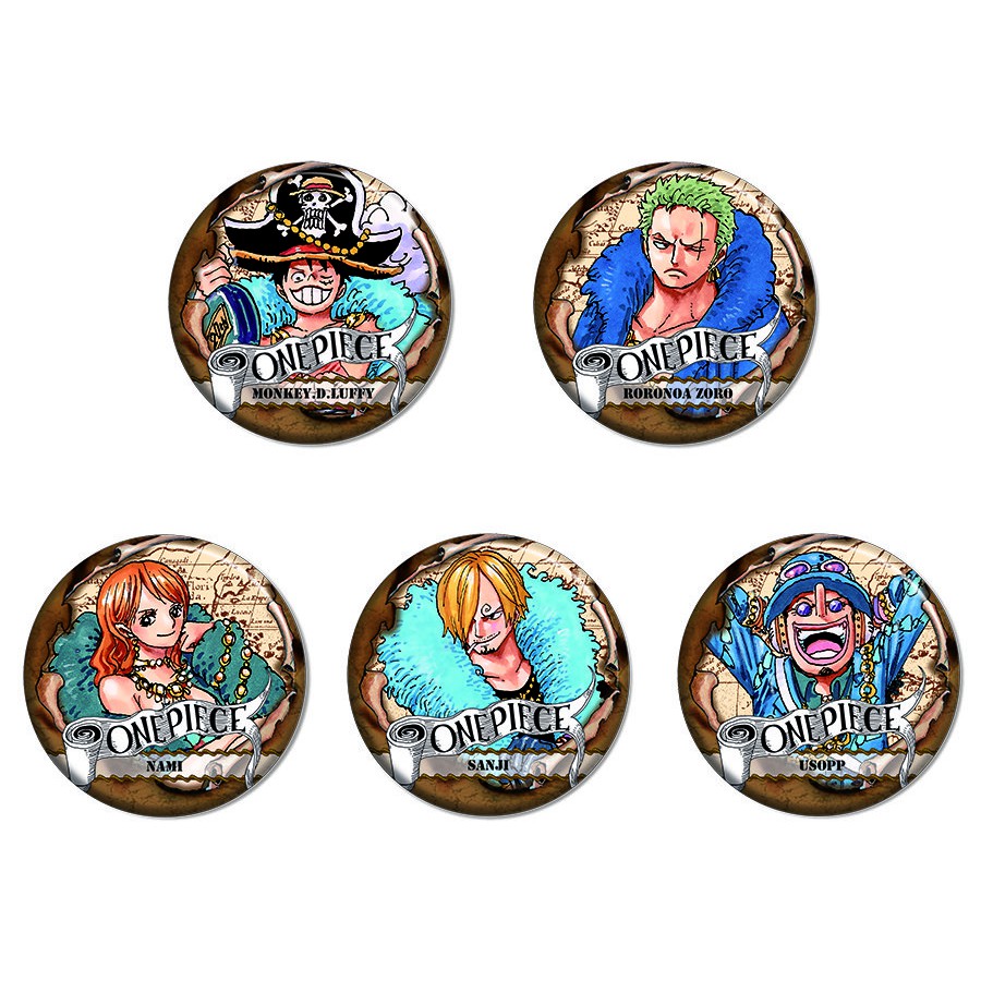 ( 1 chiếc ) Huy hiệu anime chibi in hình ONE PIECE ĐẢO HẢI TẶC pin cài áo xinh xắn