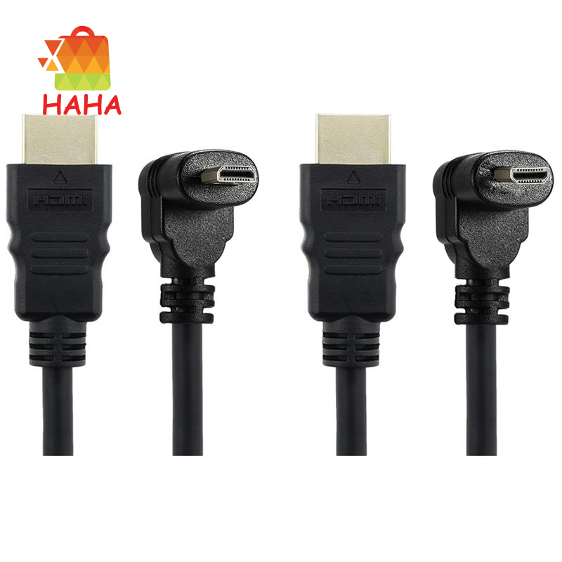 Cáp Chuyển Đổi 30cm Micro-Hdmi Đực Sang Hdmi Đầu Đực (90 Độ)