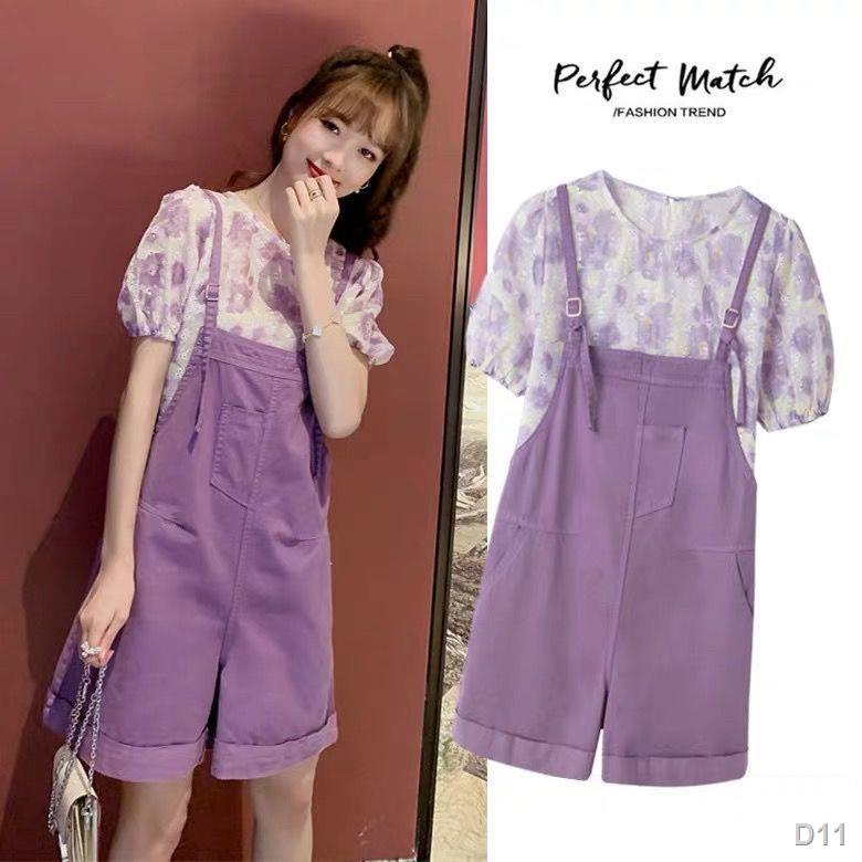 👗AOHUI👗Bộ quần áo bà bầu mùa hè, áo khoác thời trang người nhỏ, quần yếm, quần đùi, áo bà bầu hai mảnh màu đỏ lưới mùa