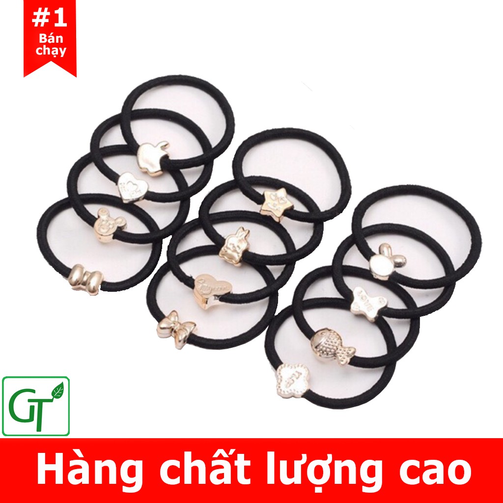 Chun Buộc Tóc Đẹp 𝙁𝙍𝙀𝙀𝙎𝙃𝙄𝙋 Dây Buộc Tóc Đen Hàn Quốc