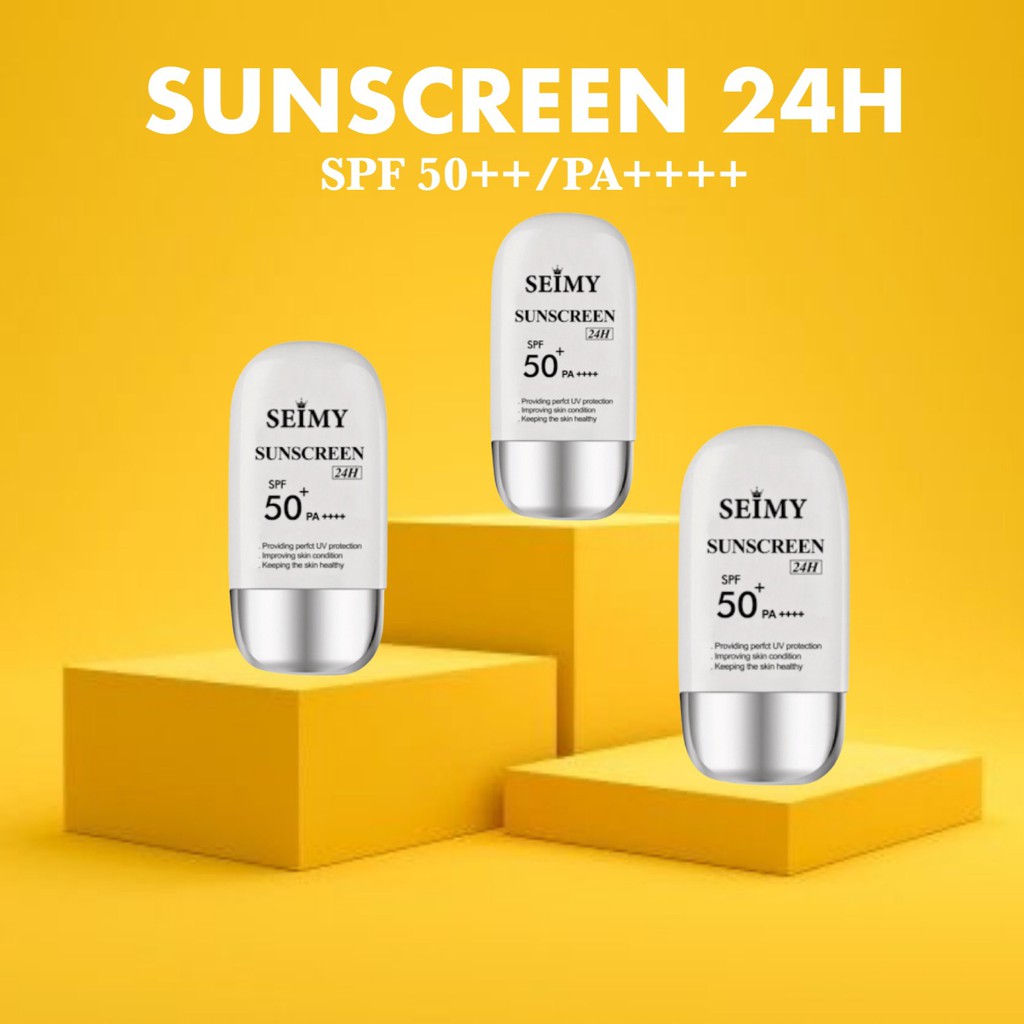 Kem chống nắng dưỡng da dưỡng trắng Seimy - Sunscreen 24h da mặt