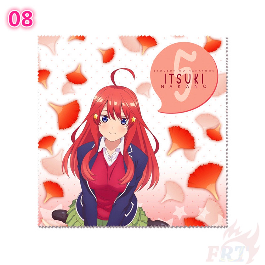 1 Cái 1 Cái ❤ Dụng Cụ Vệ Sinh Mắt Kính Họa Tiết Anime The Quintessential Quintuplets ❤ Khăn Lau Kính / Màn Hình Điện Thoại / Ống Kính Tiện Dụng