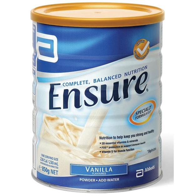 Sữa Ensure Úc Hộp 850G  Hương Vanilla (Hàng nội địa Úc)