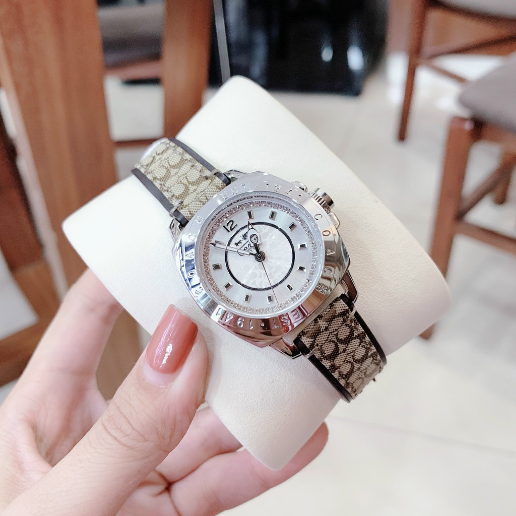 ĐỒNG HỒ NỮ COACH BOYFRIEND , SIZE 34MM, DÂY DA NHIỀU MÀU
