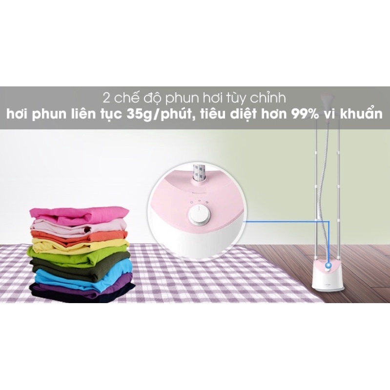 Bàn ủi hơi nước đứng Philips GC485 - công suất 1500 - 1800W mạnh mẽ - HÀNG CHÍNH HÃNG