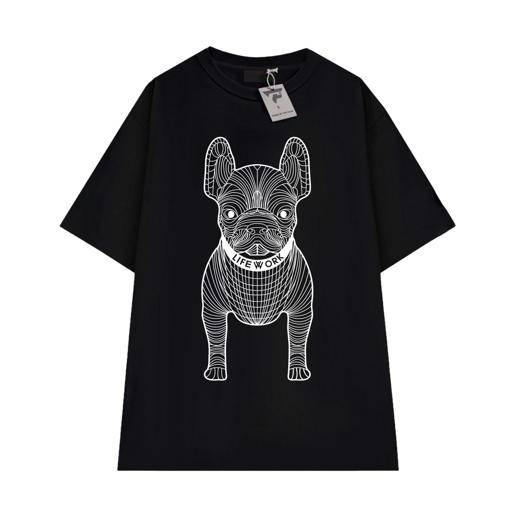 Áo thun unisex nam nữ form rộng tay lỡ in hình cá tính FPLUS FP164