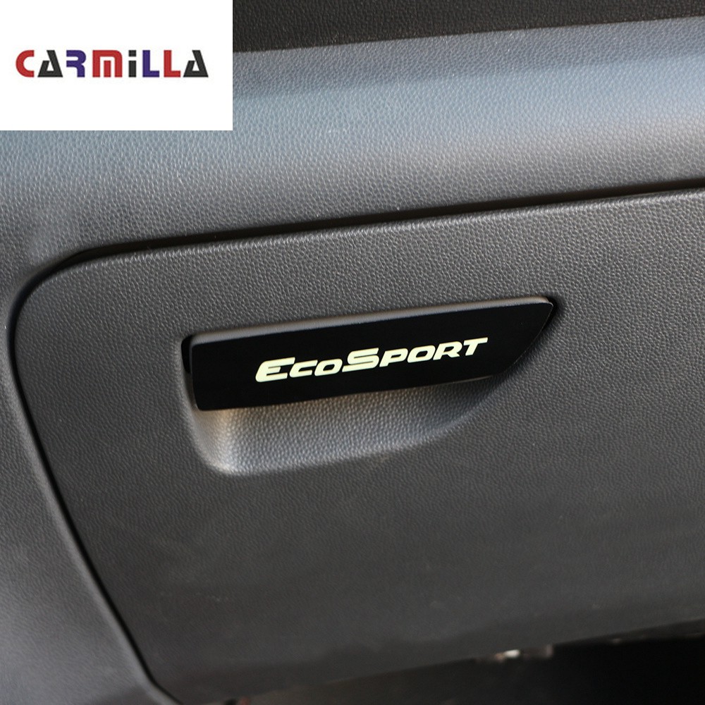Chrome Glovebox Handle Sticker for Ford Ecosport 2013-2017 LHD 3 Colors