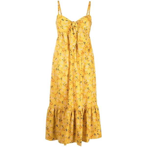 Vải Thô lụa hoạ tiết hoa vàng