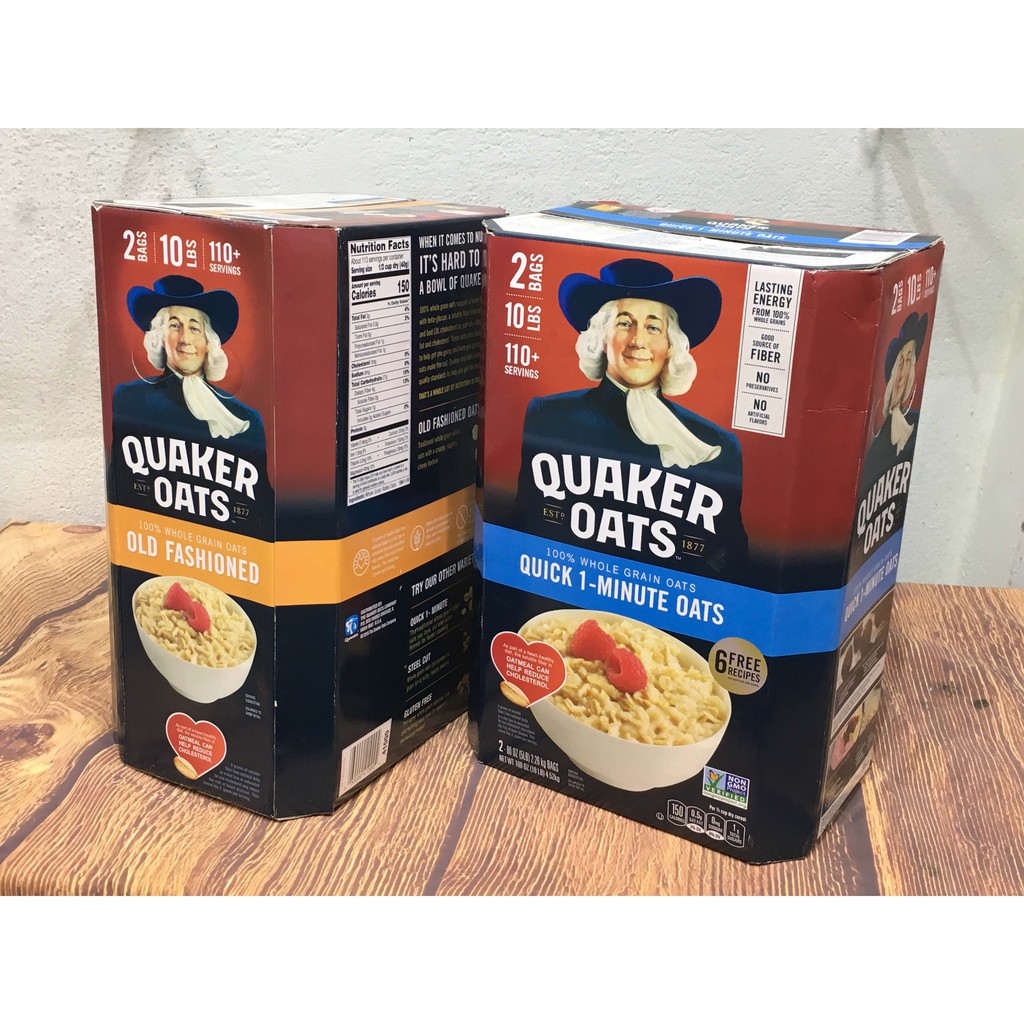 Combo2 thùng yến mạch mỹ Quakeroats