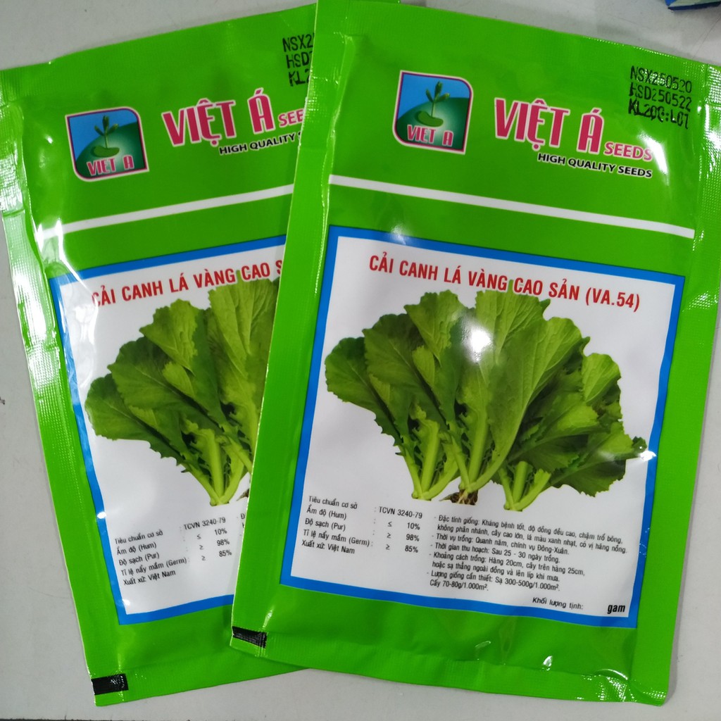 Hạt giống Cải Canh Lá Vàng 20gr