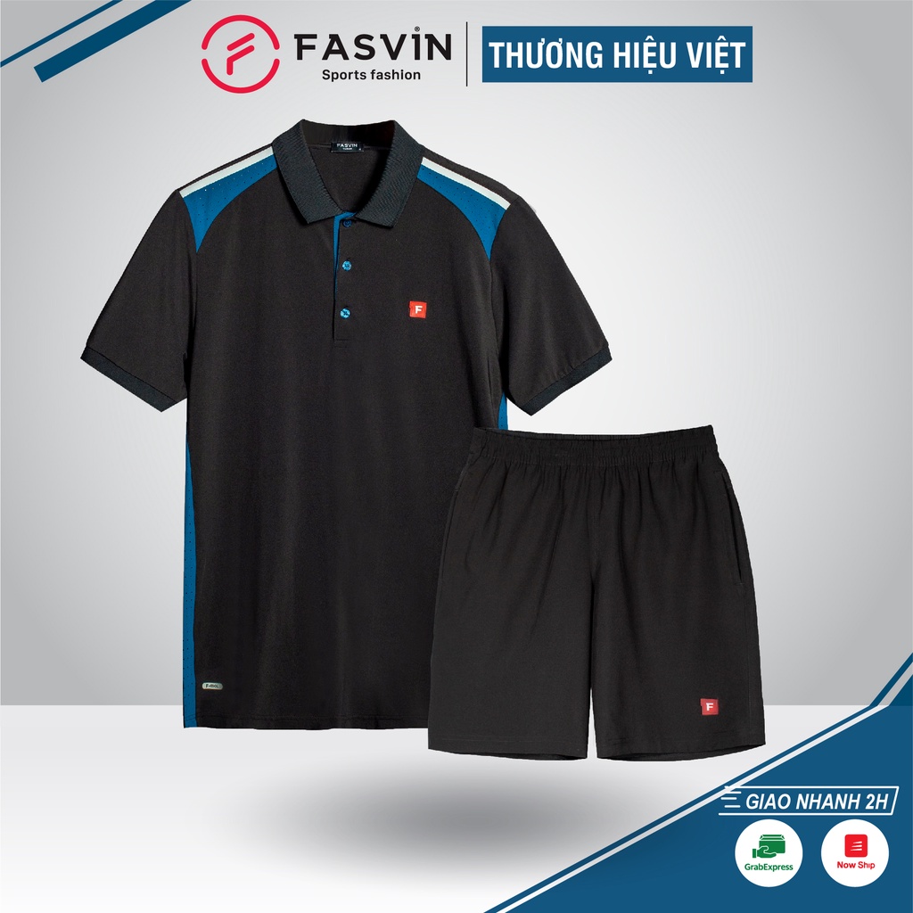 Bộ quần áo thể thao nam Fasvin AB20296.HN chất vải mềm nhẹ co giãn thoải mái