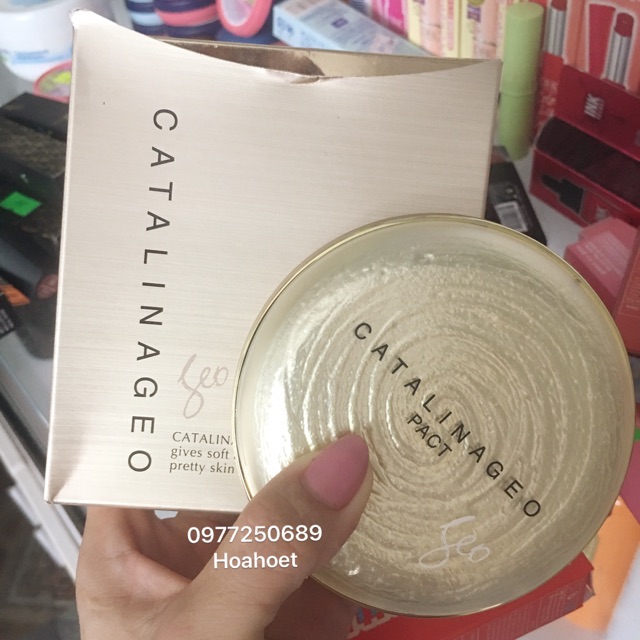 Phấn Phủ Ngọc Trai Siêu Mịn Geo Lamy sempre Happy & Please Pact PP01