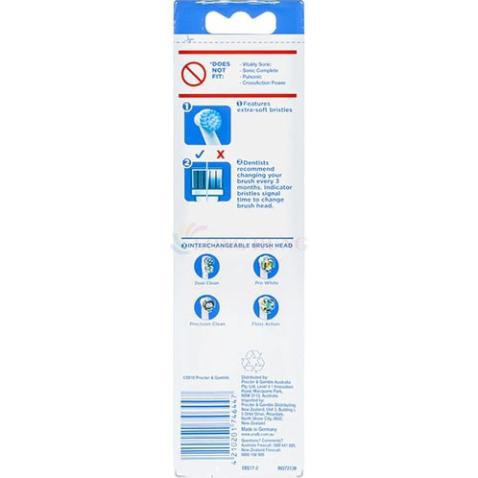 [Hàng Auth] Đầu bàn chải thay thế bàn chải điện Oral-B Sensitive Clean (Set 2 cái) - Hàng nhập khẩu