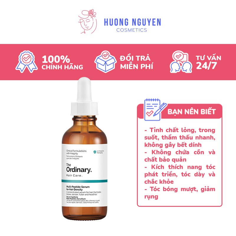 Tinh Chất Dưỡng Và Kích Thích Mọc Tóc The Ordinary Hair Care Multi-Peptide  Serum For Hair Density 60ml | Shopee Việt Nam