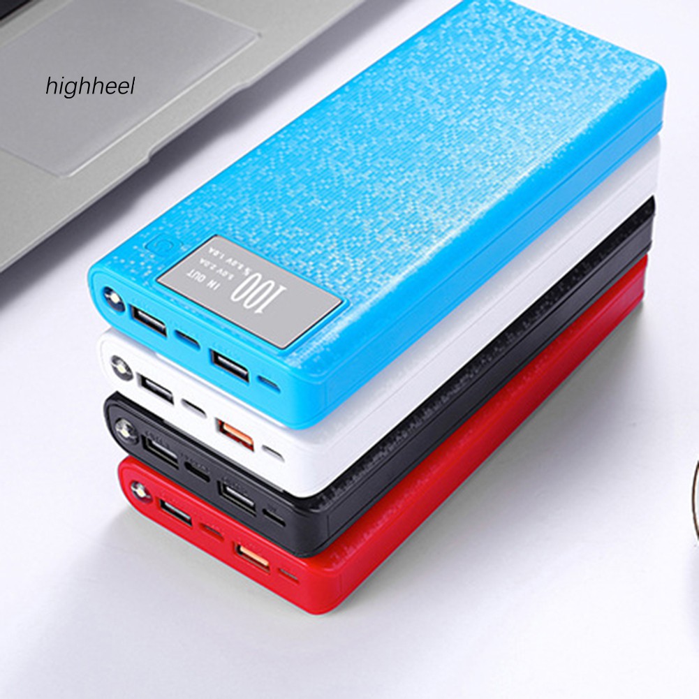 【OPHE】Portable 18650 Battery Charger USB Type-C LCD Display DIY Mobile Power Bank Case