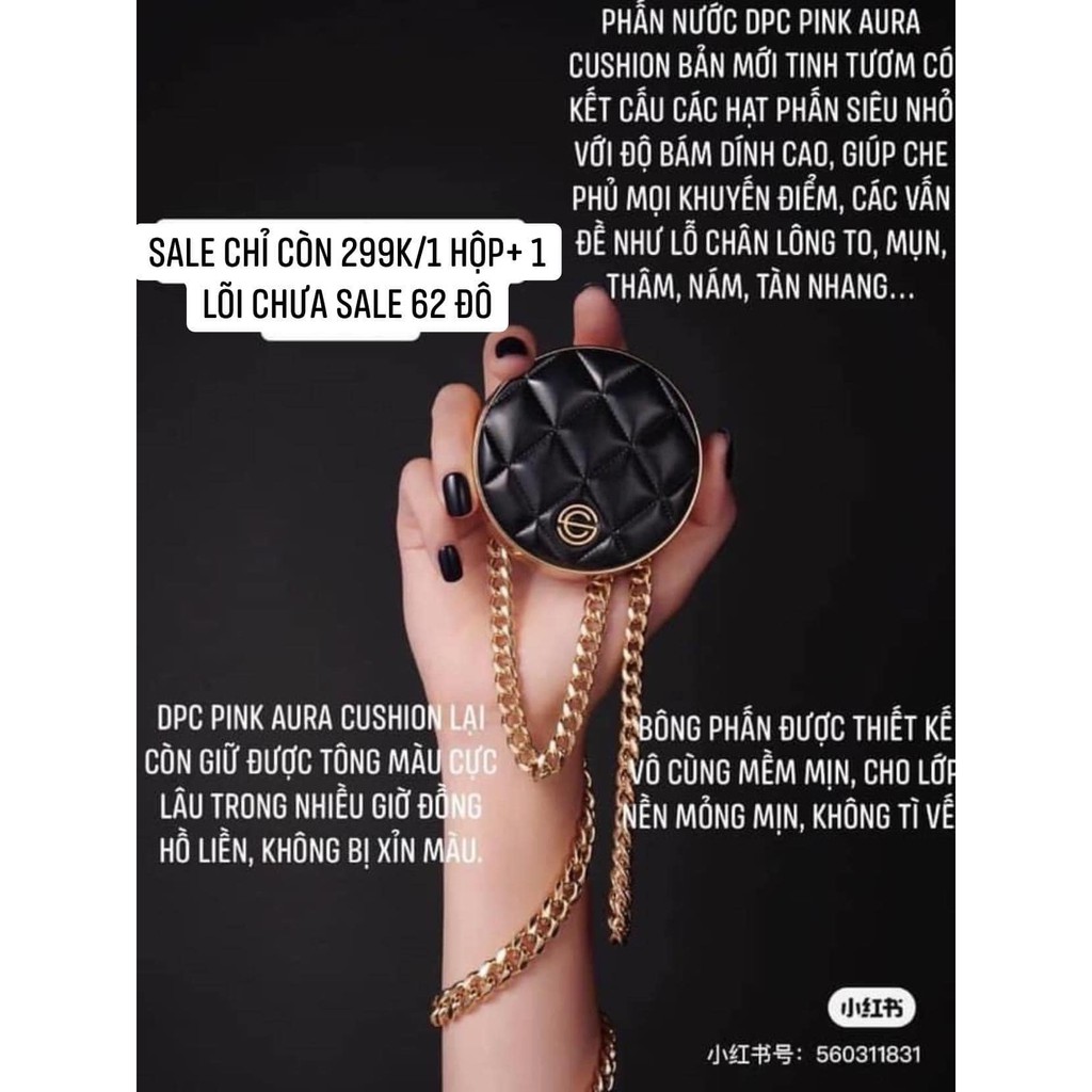 Phấn Nước DPC Pink Aura Cushion (vỏ da) có kèm lõi | BigBuy360 - bigbuy360.vn