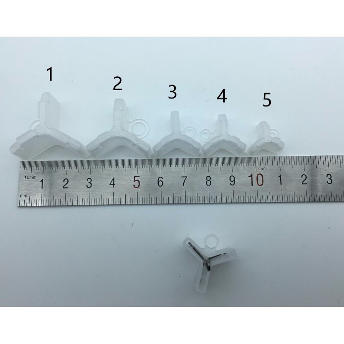 Set 20 Phụ Kiện Nhựa Bọc Móc Câu Cá 5 Kích Cỡ Khác Nhau Cỡ 1 2 3 1 / 0 2 / 0 3 / 0