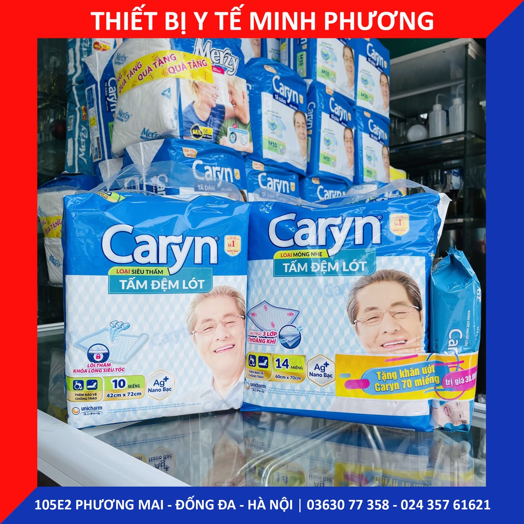 [CHÍNH HÃNG] Tấm đệm lót siêu thấm CARYN chống tràn