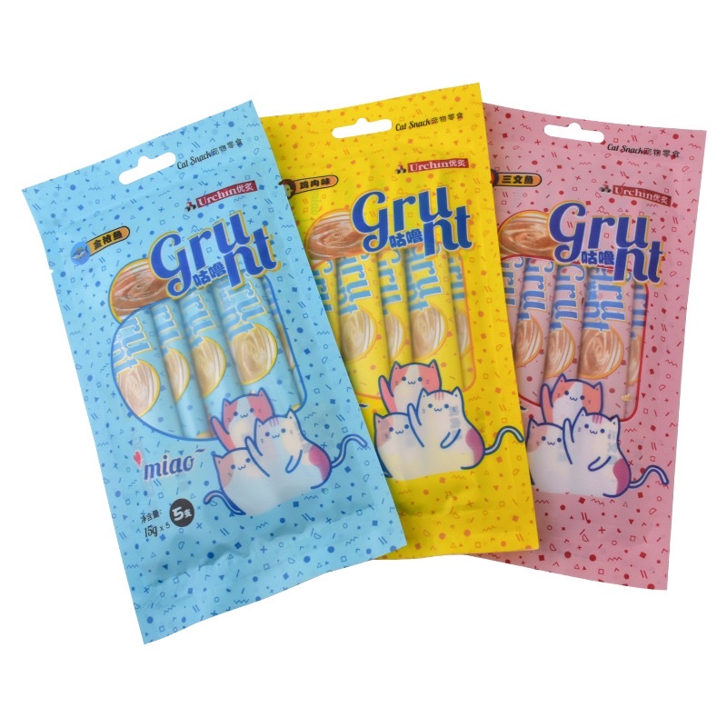 Súp thưởng URCHIN cho mèo siêu thơm ngon - gói 5 thanh x 15gr  soup thưởng ciao