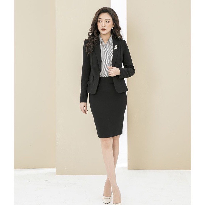 Chân váy bút chì công sở Kamini xẻ tà sau vải Umi Hàn cao cấp | BigBuy360 - bigbuy360.vn