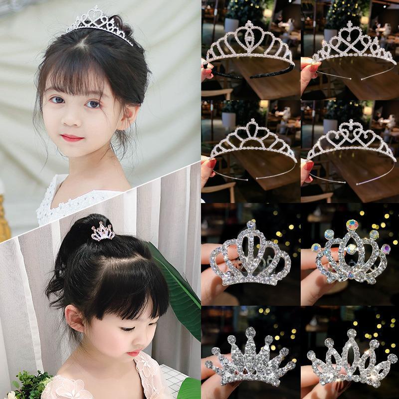 Vương Miện Cài Tóc Kiểu Công Chúa Dễ Thương Cho Bé Gái
