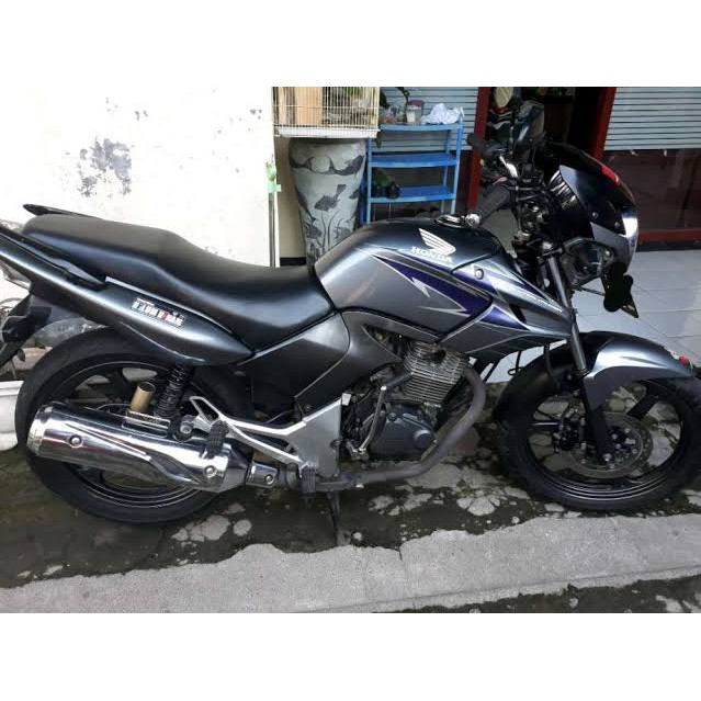 Miếng Dán Trang Trí Xe Mô Tô Honda Tiger Revo 2012 Màu Xanh Bạc