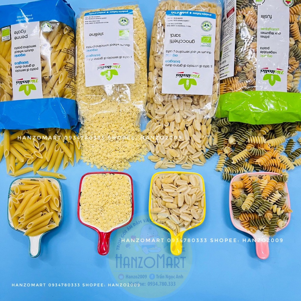 Nui hữu cơ ăn dặm cho bé nguyên túi