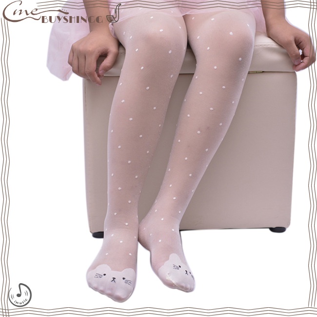 Quần Tất Mỏng Thoáng Khí Chống Móc Dễ Thương Cho Bé Gái
