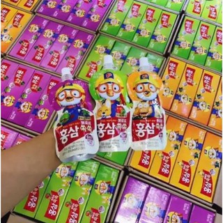 Nước uống Paldo Hàn Quốc 10 gói x 100ml, nước uống trái cây pororo, nước uống hồng sâm paldo nho, táo,cam, PP Sâm Yến 3A