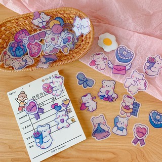 Nhãn Dán Gấu Cute, Sticker Gấu Hot Trend2020
