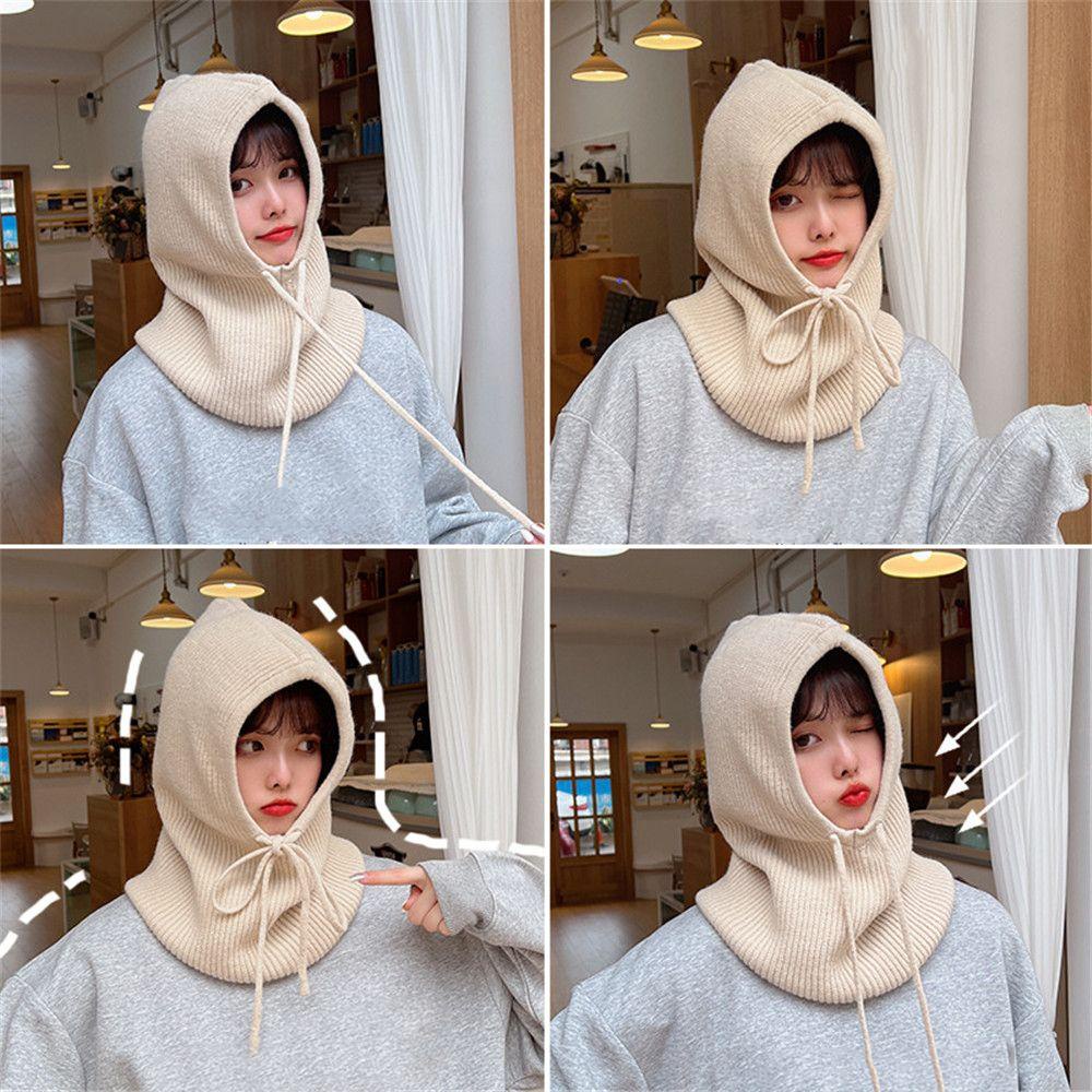 Mũ Len Trùm Đầu Chống Gió Ấm Áp Thời Trang Unisex