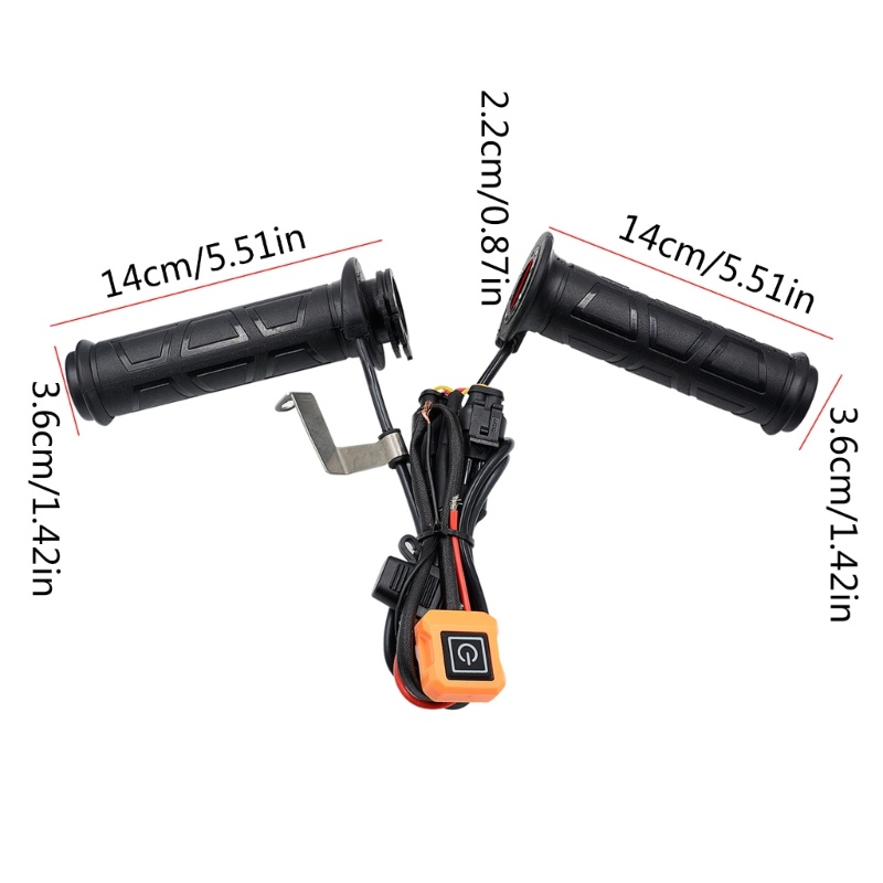 Tay Lái Sưởi Ấm Bằng Điện 22mm 7 / 8 "Dành Cho Xe Mô Tô ATV