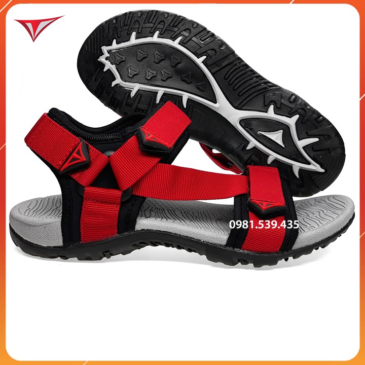 Giày sandal nam cao cấp xuất khẩu thời trang nam nữ vt02 đỏ