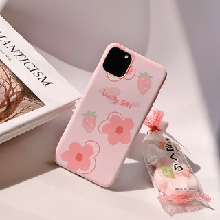 Ốp iPhone Hoa Dâu iPhone 7Plus/8Plus/X/Xs Max/11/11 Pro Max - ốp iphone